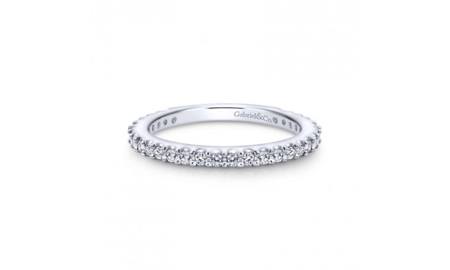 Gabriel & Co. 14k White Gold Contemporary Diamond Wedding Band - WB4124W44JJ