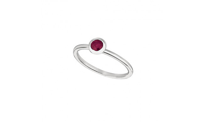 Jewelmi Custom 14k White Gold Ruby Ring