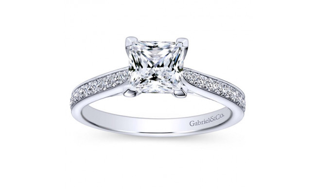 Gabriel & Co. 14k White Gold Contemporary Straight Engagement Ring - ER8916W44JJ