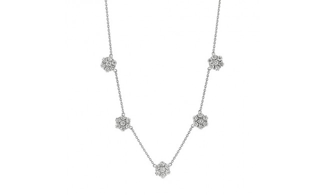 Jewelmi Custom 14k White Gold Diamond Necklace