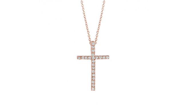 Jewelmi Custom 14k Rose Gold Diamond Necklace