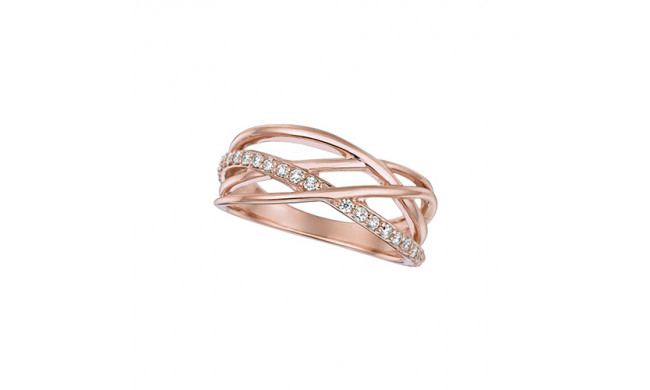 Jewelmi Custom 14k Rose Gold Diamond Ring