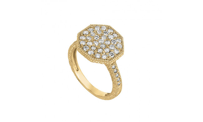 Jewelmi Custom 14k Yellow Gold Diamond Ring