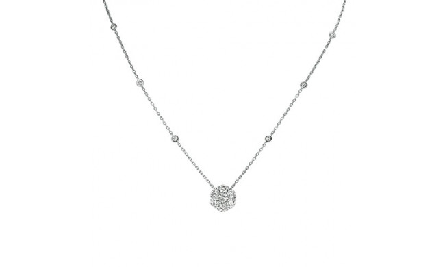 Jewelmi Custom 14k White Gold Diamond Necklace