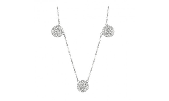 Jewelmi Custom 14k White Gold Diamond Necklace