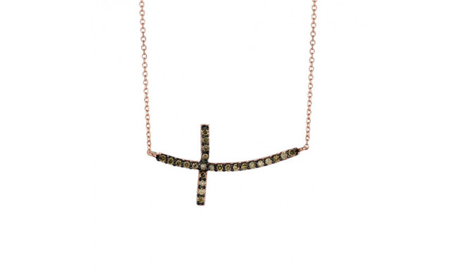 Jewelmi Custom 14k Rose Gold Diamond Necklace