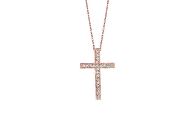 Jewelmi Custom 14k Rose Gold Diamond Necklace