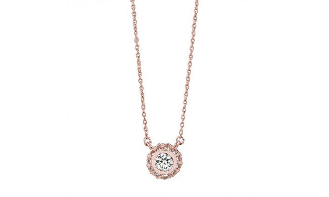 Jewelmi Custom 14k Rose Gold Diamond Necklace