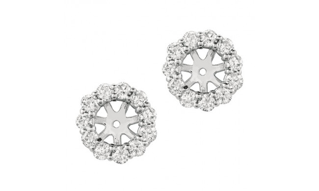 Jewelmi Custom 14k White Gold Diamond Earrings