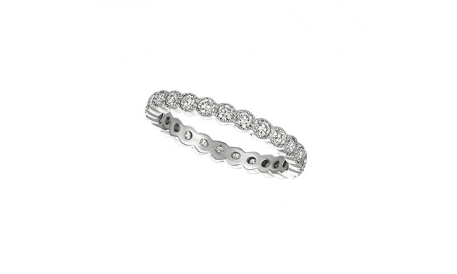 Jewelmi Custom 14k White Gold Diamond Anniversary Band