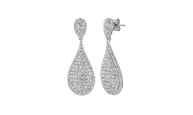 Jewelmi Custom 14k White Gold Diamond Earrings