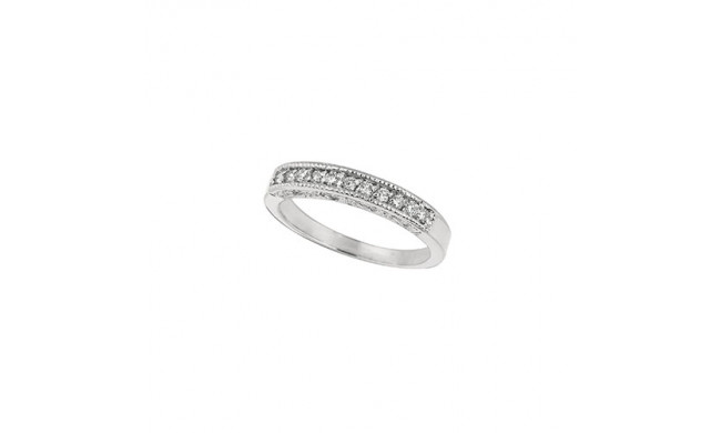 Jewelmi Custom 14k White Gold Diamond Stackable Ring