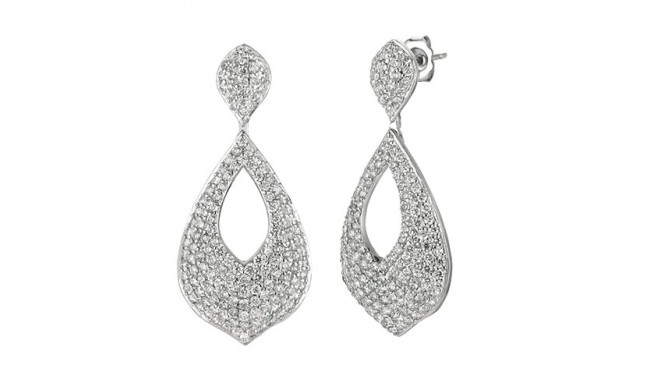Jewelmi Custom 14k White Gold Diamond Earrings
