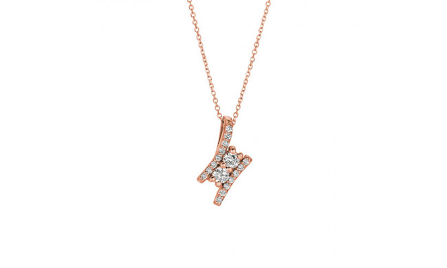 Jewelmi Custom 14k Rose Gold Diamond Necklace