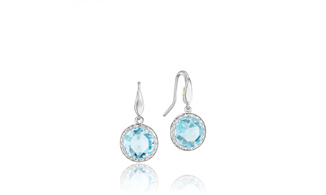 Tacori Sterling Silver Crescent Embrace Gemstone Drop Earring - SE15502