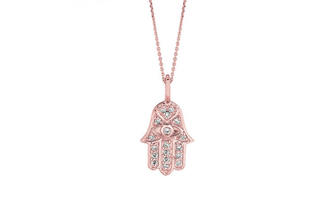 Jewelmi Custom 14k Rose Gold Diamond Necklace