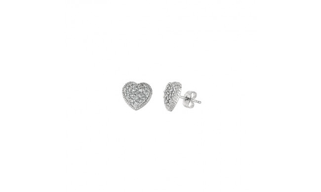 Jewelmi Custom 14k White Gold Diamond Earrings