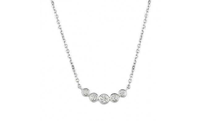 Jewelmi Custom 14k White Gold Diamond Necklace