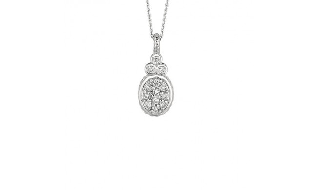 Jewelmi Custom 14k White Gold Diamond Necklace