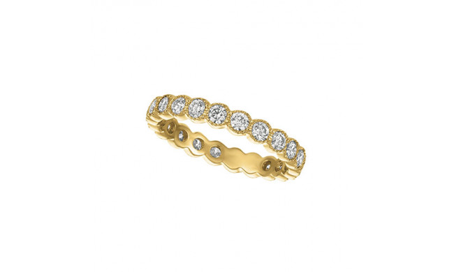 Jewelmi Custom 14k Yellow Gold Diamond Anniversary Band