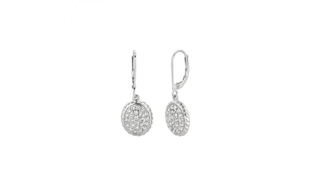 Jewelmi Custom 14k White Gold Diamond Earrings