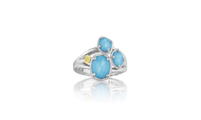Tacori Sterling Silver Gemma Bloom Gemstone Men's Ring - SR13605