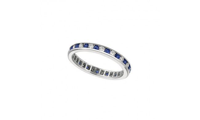 Jewelmi Custom 14k White Gold Sapphire Diamond Ring