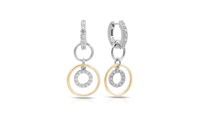 Belle Etoile Concentra Two Tone Earrings