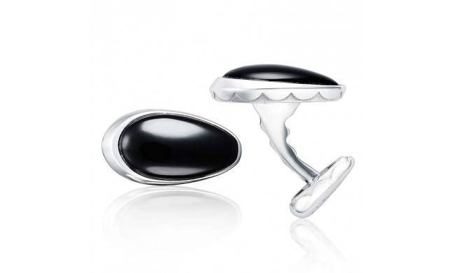 Tacori Sterling Silver Retro Classic Gemstone Men's Cuffink - MCL11419