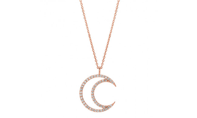 Jewelmi Custom 14k Rose Gold Diamond Necklace