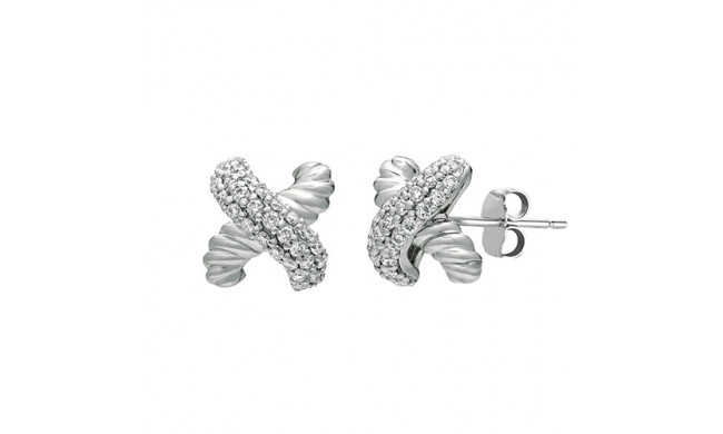 Jewelmi Custom 14k White Gold Diamond Earrings