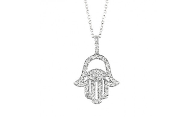 Jewelmi Custom 14k White Gold Diamond Necklace