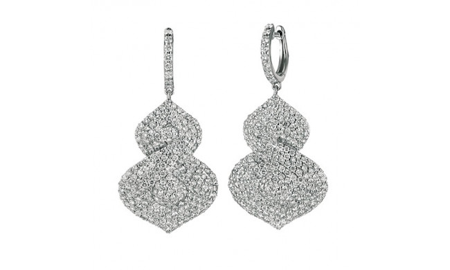 Jewelmi Custom 14k White Gold Diamond Earrings