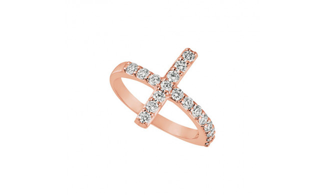 Jewelmi Custom 14k Rose Gold Diamond Ring