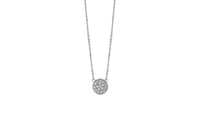 Jewelmi Custom 14k White Gold Diamond Necklace