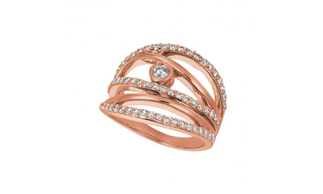 Jewelmi Custom 14k Rose Gold Diamond Ring