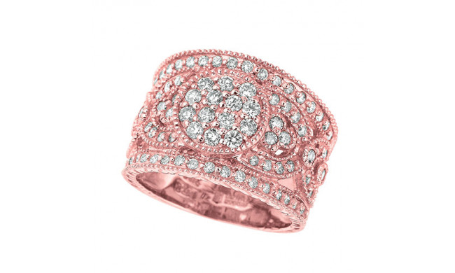 Jewelmi Custom 14k Rose Gold Diamond Ring