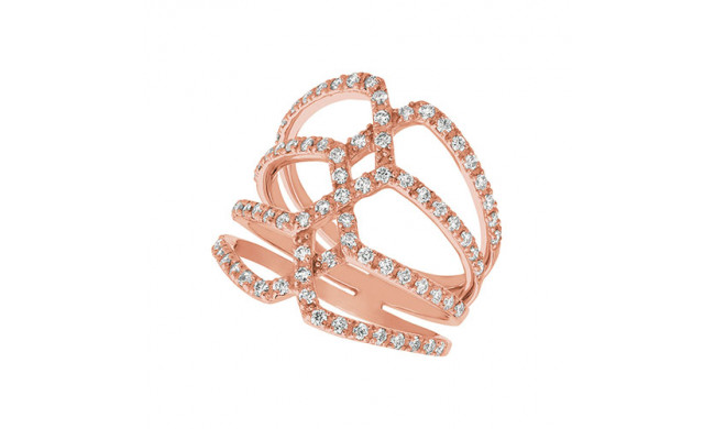 Jewelmi Custom 14k Rose Gold Diamond Ring