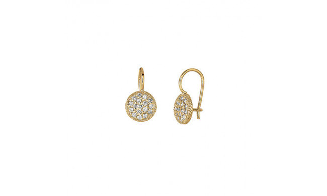 Jewelmi Custom 14k Yellow Gold Diamond Earrings