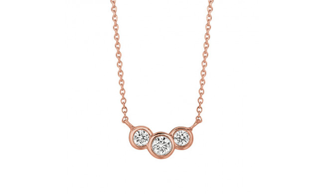 Jewelmi Custom 14k Rose Gold Diamond Necklace