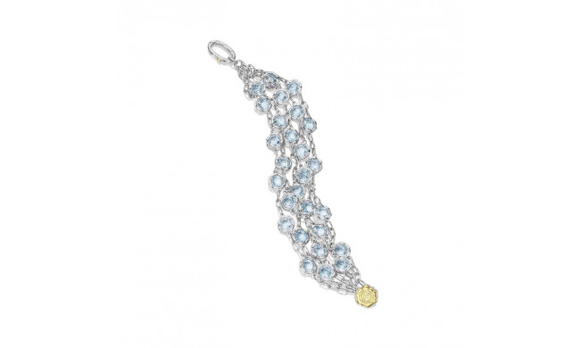 Tacori Sterling Silver Crescent Crown Gemstone Women's Bracelet - SB100Y02