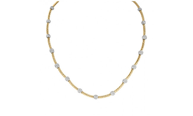 Jewelmi Custom 14k Yellow Gold Diamond Necklace