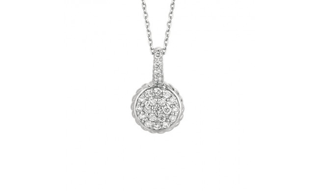 Jewelmi Custom 14k White Gold Diamond Necklace