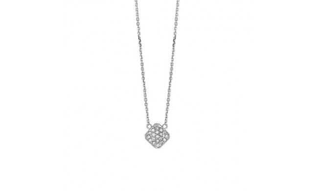 Jewelmi Custom 14k White Gold Diamond Necklace