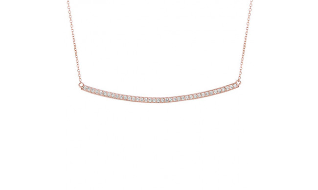 Jewelmi Custom 14k Rose Gold Diamond Necklace
