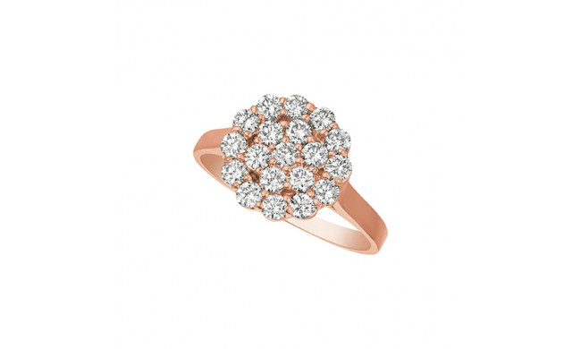 Jewelmi Custom 14k Rose Gold Diamond Ring