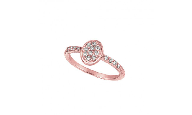 Jewelmi Custom 14k Rose Gold Diamond Ring