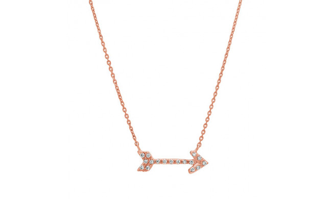 Jewelmi Custom 14k Rose Gold Diamond Necklace