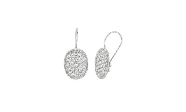 Jewelmi Custom 14k White Gold Diamond Earrings