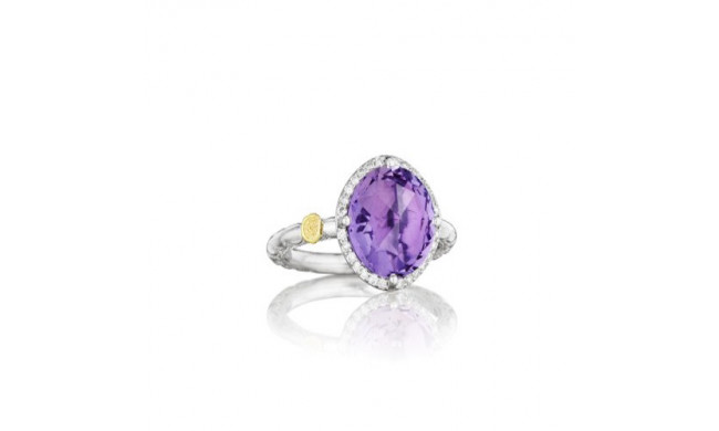 Tacori Sterling Silver Gemma Bloom Gemstone Men's Ring - SR14501
